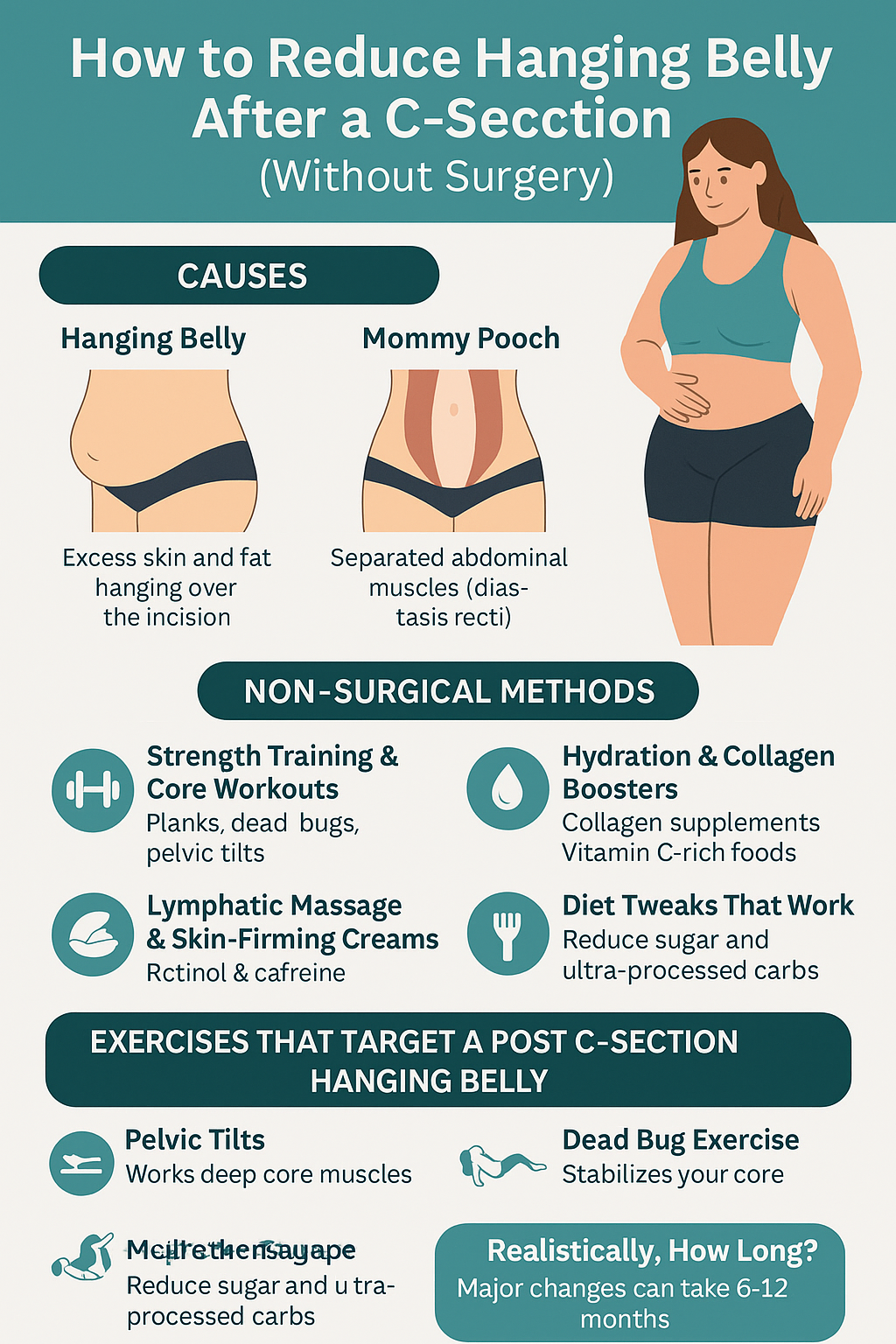 Belly Fat After C-Section- Reduce With These Proven Methods